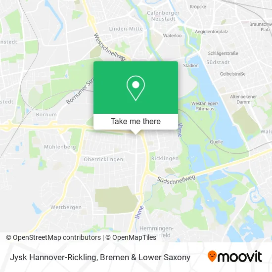 Карта Jysk Hannover-Rickling