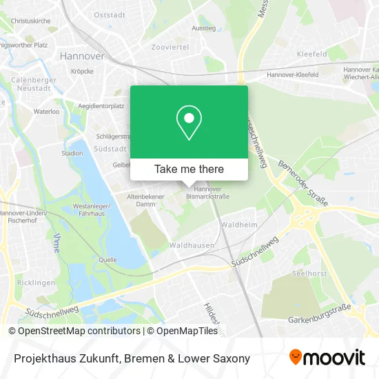 Projekthaus Zukunft map