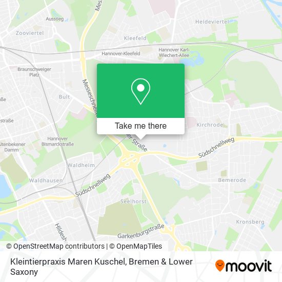 Карта Kleintierpraxis Maren Kuschel