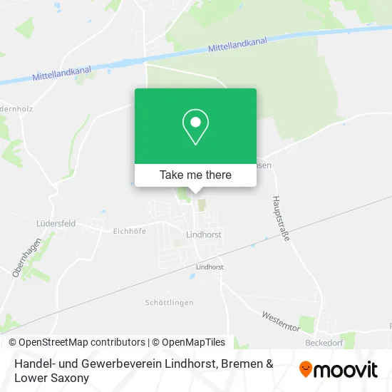Карта Handel- und Gewerbeverein Lindhorst