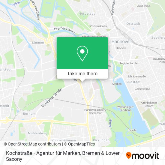 Kochstraße - Agentur für Marken map