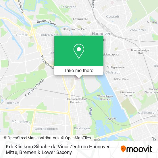 Krh Klinikum Siloah - da Vinci Zentrum Hannover Mitte map