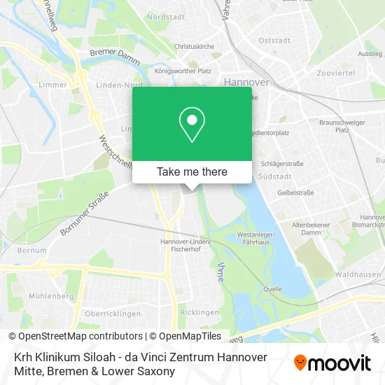 Карта Krh Klinikum Siloah - da Vinci Zentrum Hannover Mitte