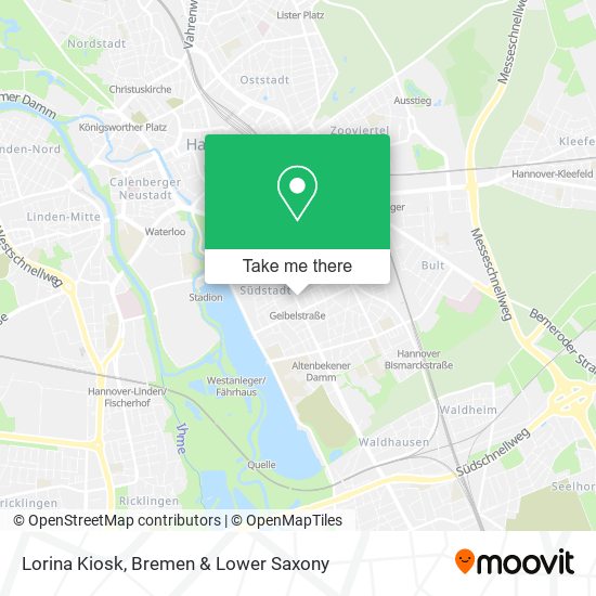 Lorina Kiosk map