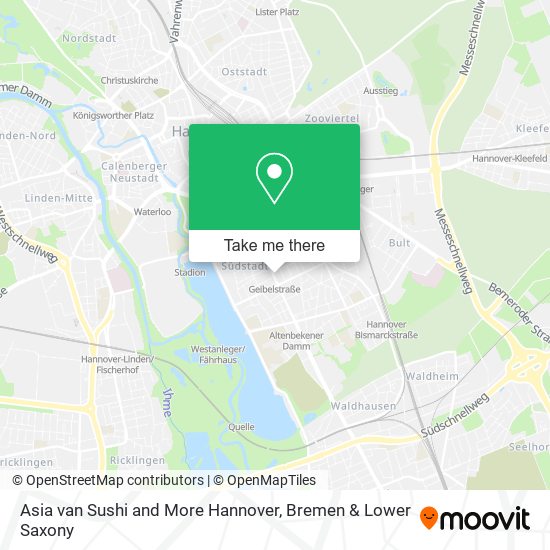 Asia van Sushi and More Hannover map