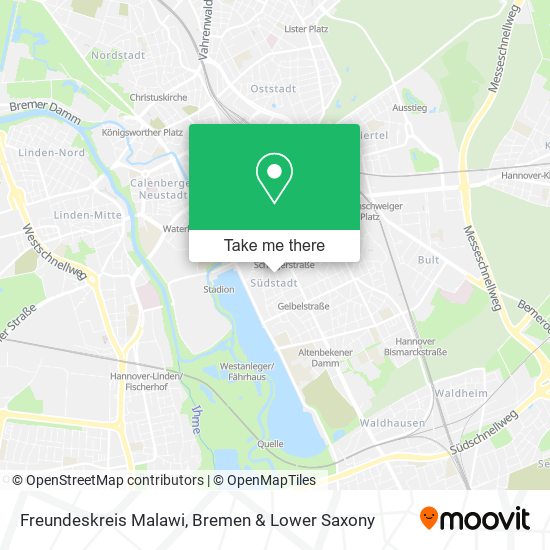 Freundeskreis Malawi map