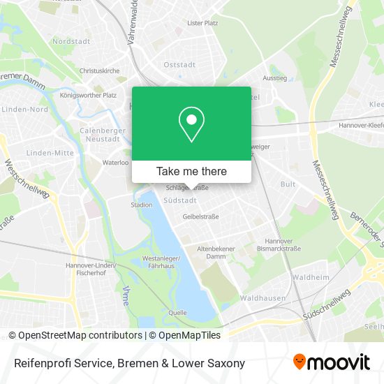 Reifenprofi Service map
