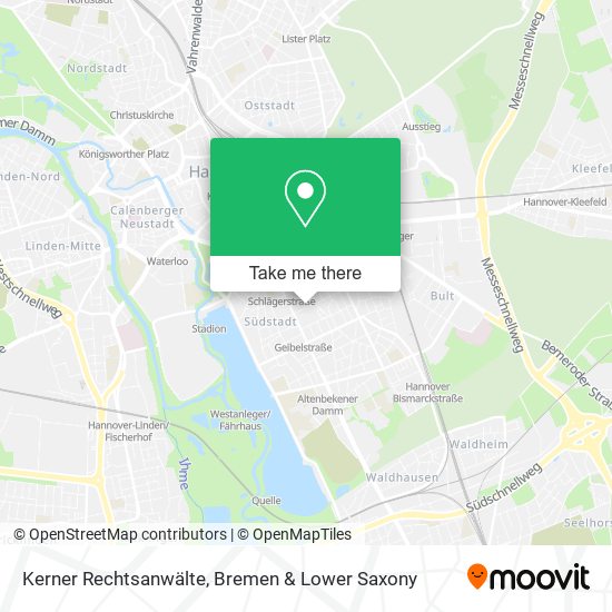 Kerner Rechtsanwälte map