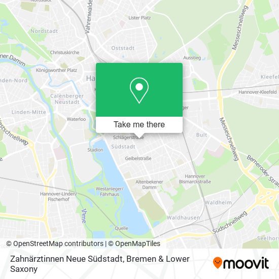Zahnärztinnen Neue Südstadt map