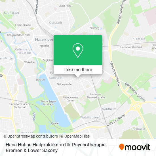Hana Hahne Heilpraktikerin für Psychotherapie map