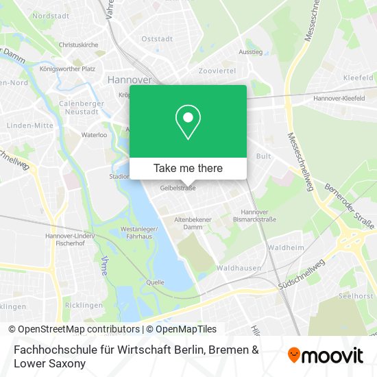 Fachhochschule für Wirtschaft Berlin map