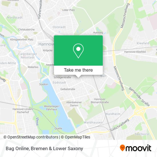 Bag Online map