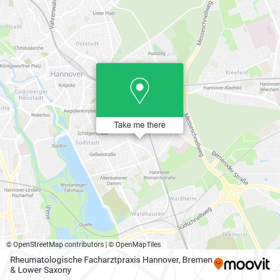 Rheumatologische Facharztpraxis Hannover map