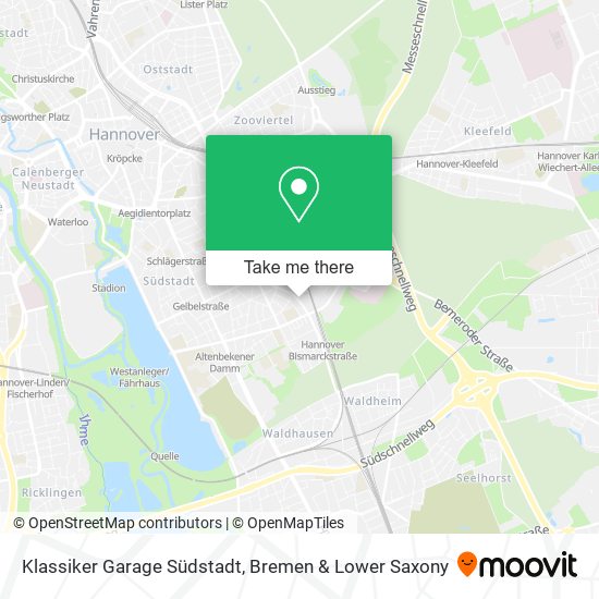 Klassiker Garage Südstadt map