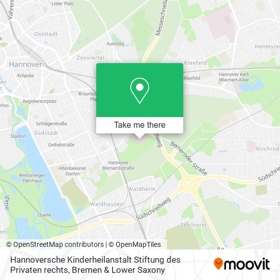 Hannoversche Kinderheilanstalt Stiftung des Privaten rechts map