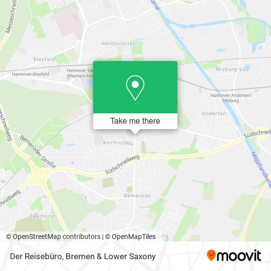 Der Reisebüro map