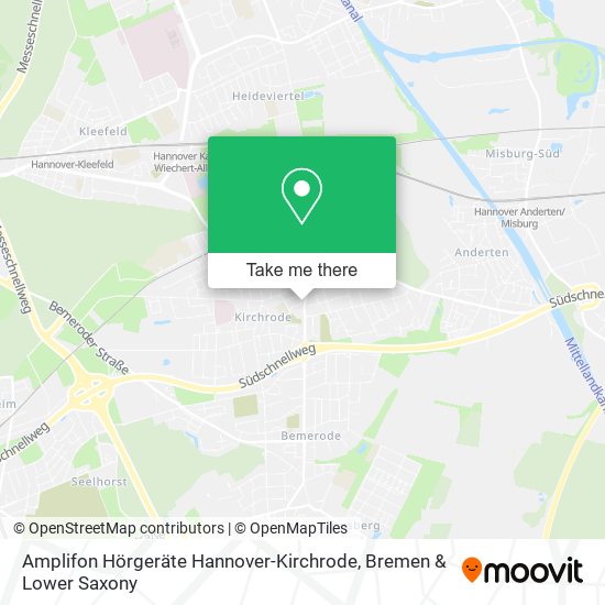 Amplifon Hörgeräte Hannover-Kirchrode map