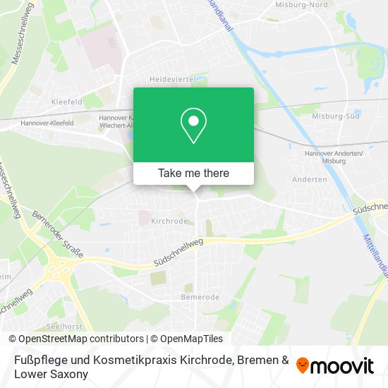 Fußpflege und Kosmetikpraxis Kirchrode map