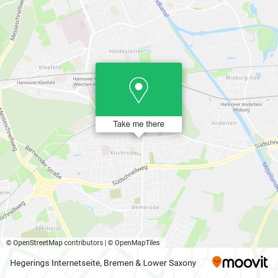 Hegerings Internetseite map