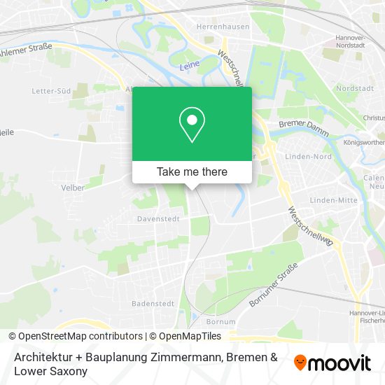 Architektur + Bauplanung Zimmermann map