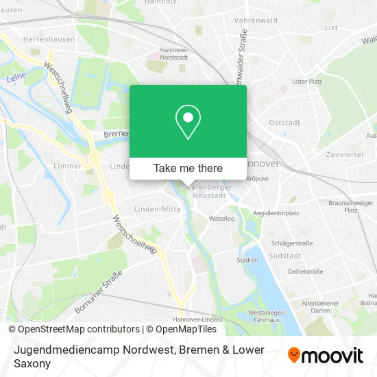 Карта Jugendmediencamp Nordwest