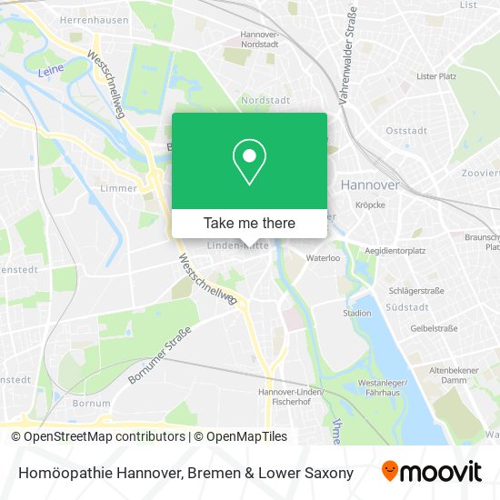 Homöopathie Hannover map