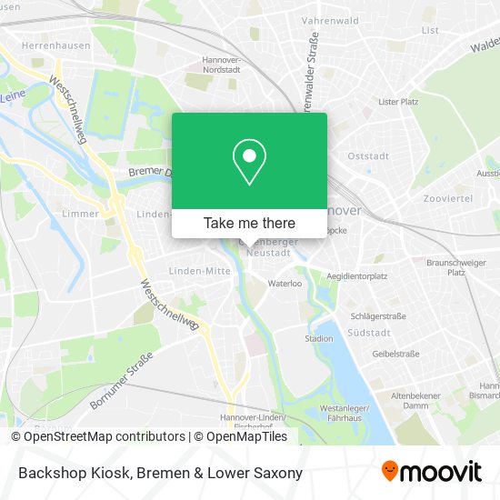 Backshop Kiosk map
