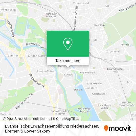 Карта Evangelische Erwachsenenbildung Niedersachsen