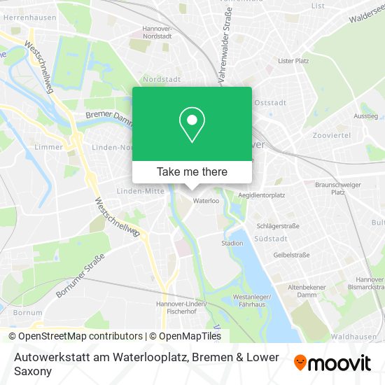 Autowerkstatt am Waterlooplatz map
