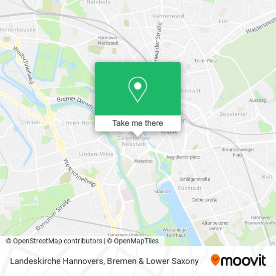 Landeskirche Hannovers map