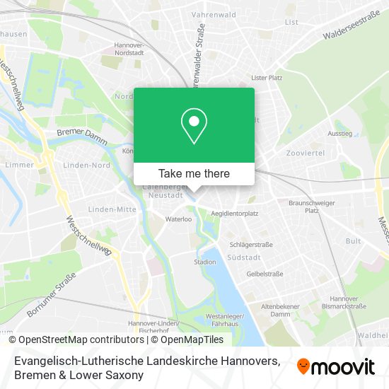 Evangelisch-Lutherische Landeskirche Hannovers map