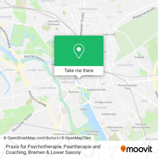 Карта Praxis für Psychotherapie, Paartherapie und Coaching