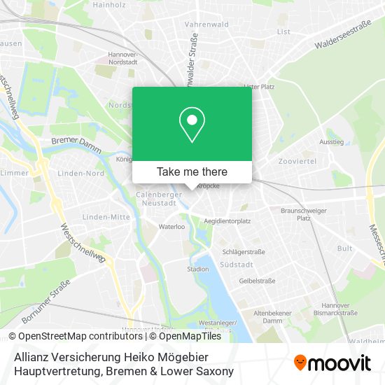 Allianz Versicherung Heiko Mögebier Hauptvertretung map