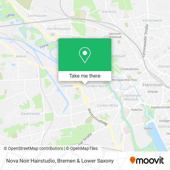 Nova Noir Hairstudio map