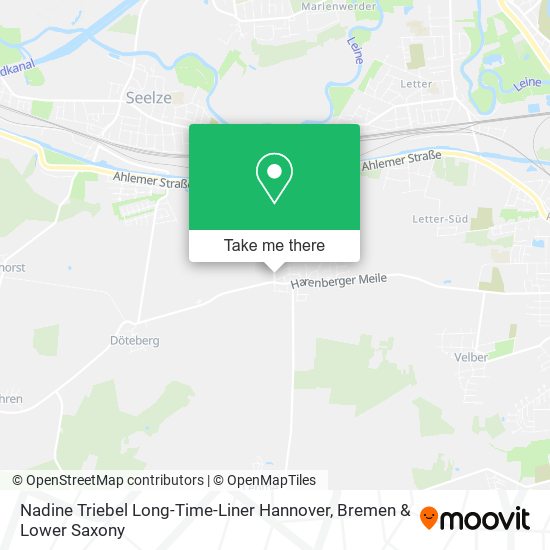 Nadine Triebel Long-Time-Liner Hannover map