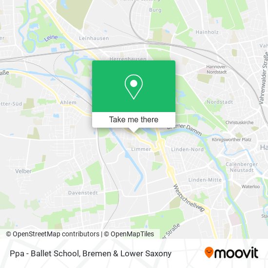 Ppa - Ballet School map