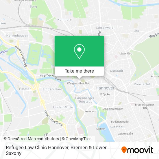 Refugee Law Clinic Hannover map