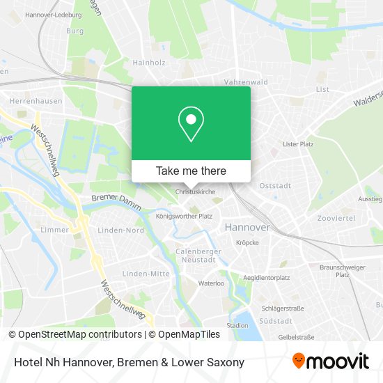 Hotel Nh Hannover map
