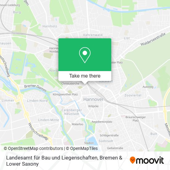 Landesamt für Bau und Liegenschaften map