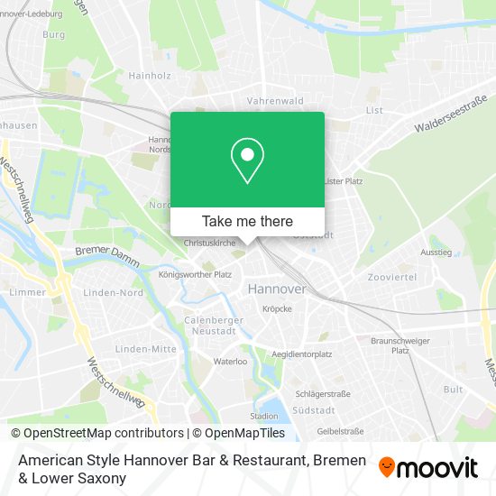 American Style Hannover Bar & Restaurant map