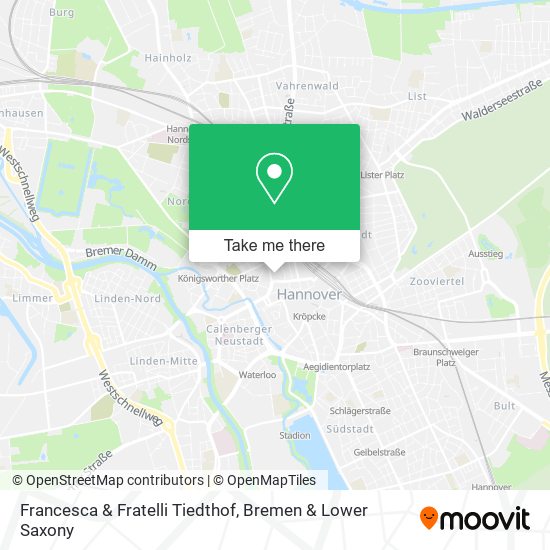 Francesca & Fratelli Tiedthof map