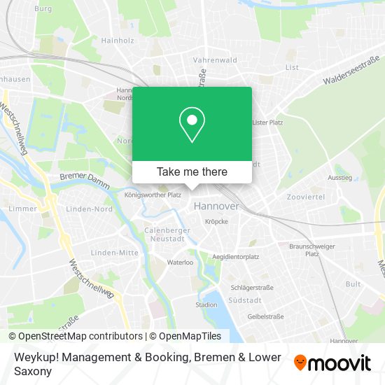 Weykup! Management & Booking map
