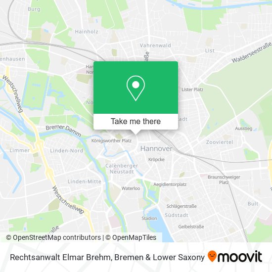 Rechtsanwalt Elmar Brehm map