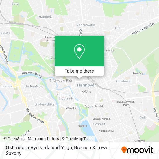 Ostendorp Ayurveda und Yoga map