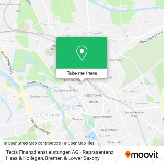 Tecis Finanzdienstleistungen AG - Repräsentanz Haas & Kollegen map