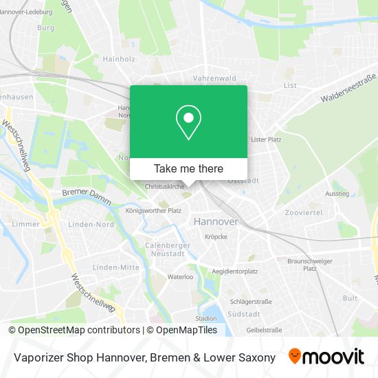 Vaporizer Shop Hannover map