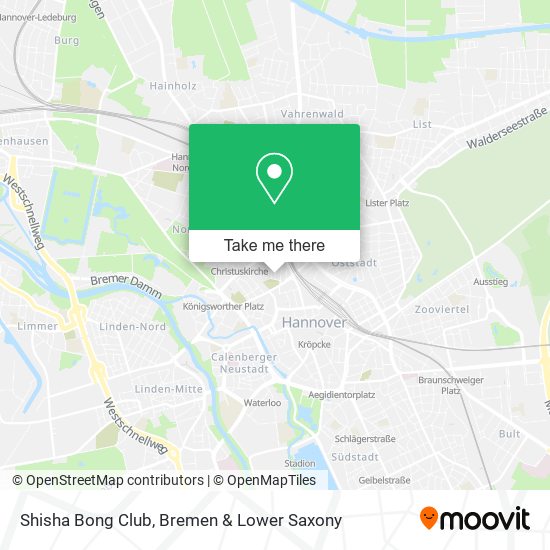 Shisha Bong Club map