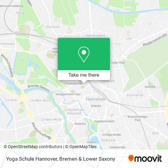 Yoga Schule Hannover map