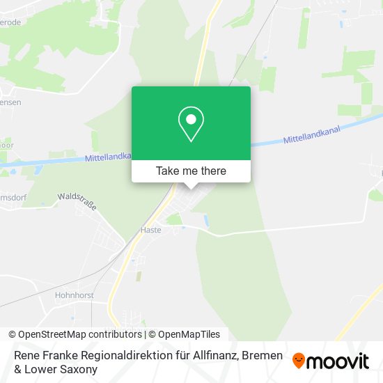 Rene Franke Regionaldirektion für Allfinanz map