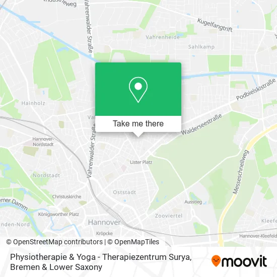 Карта Physiotherapie & Yoga - Therapiezentrum Surya